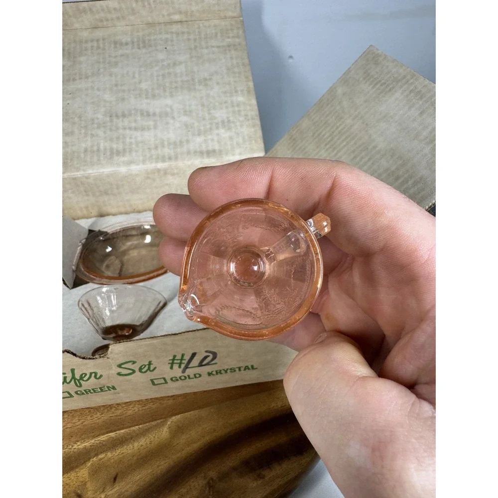 VTG Mosser‎ Glass Miniatures depression, Jennifer #10 - Pink Ballerina Set